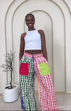 Adire Pants- Front Pockets