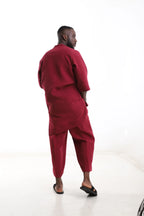 Senator Outfit Set -Burgundy