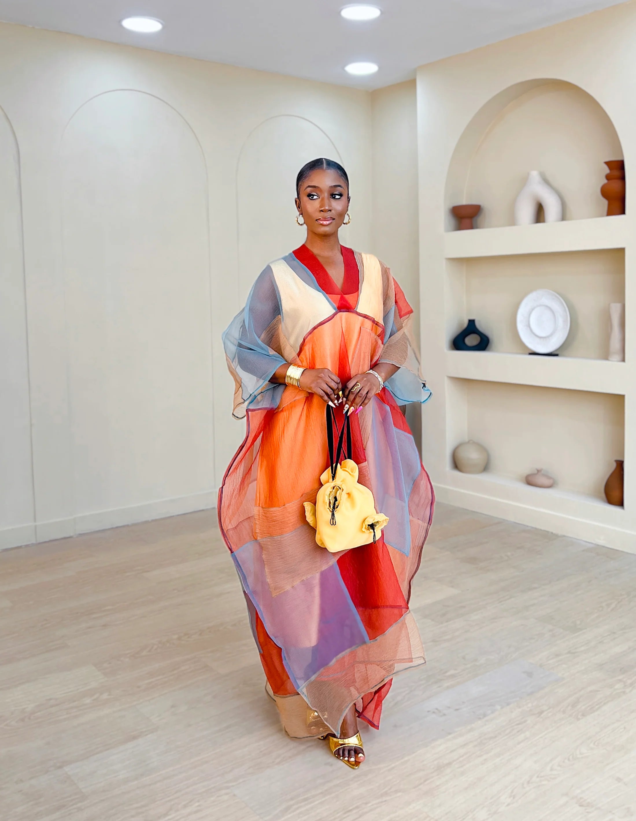 Havilah Bubu Red- with Yellow Inner Slip