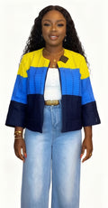 Jawu Mixed Print Jacket- YBB