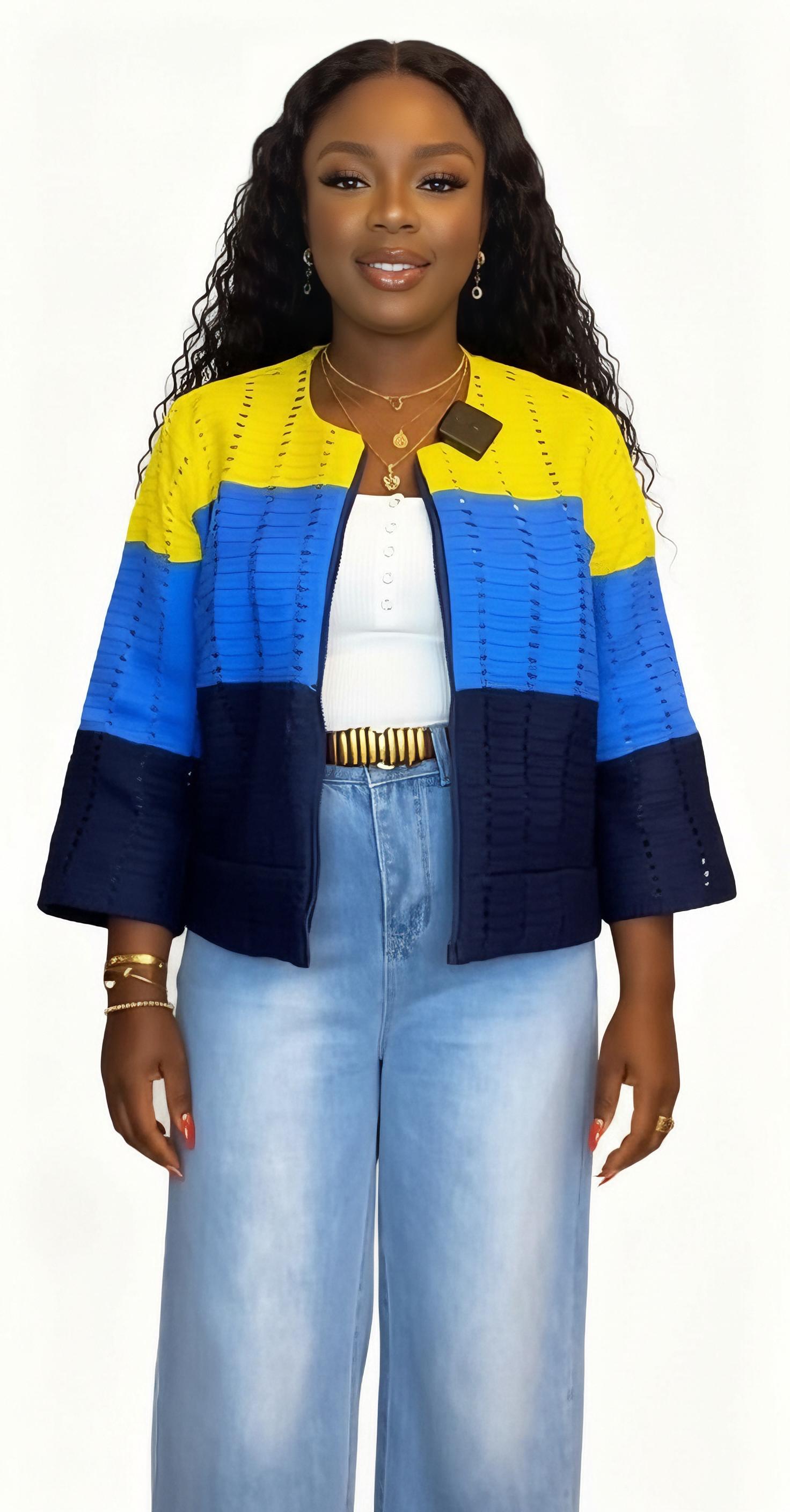 Jawu Mixed Print Jacket- YBB