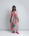 Mari Peach Bubu - With Fushsia Inner Slip