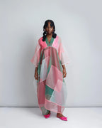 Mari Peach Bubu - With Fushsia Inner Slip