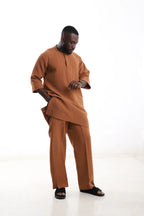 Senator Outfit Set - Rust Brown