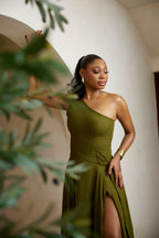 SERE DRESS- Emerald Green